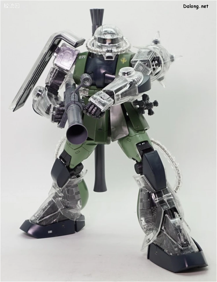 PG 定制部件 MS-06 扎古Ⅱ改造套装#1 透明身体&武器 - 图片
