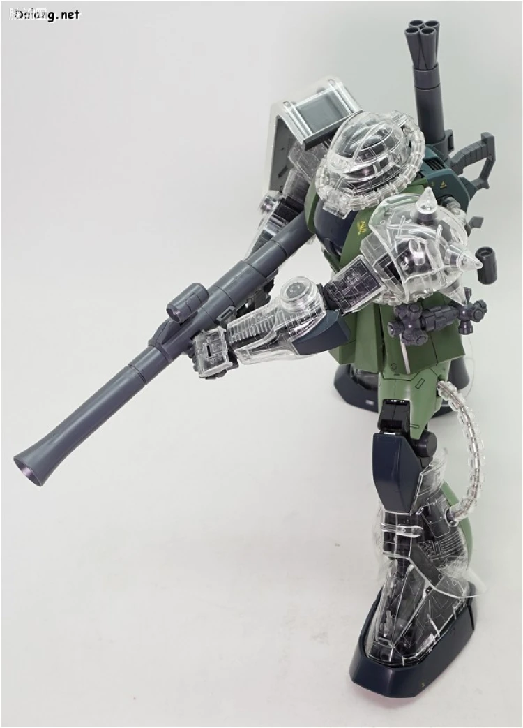 PG 定制部件 MS-06 扎古Ⅱ改造套装#1 透明身体&武器 - 图片
