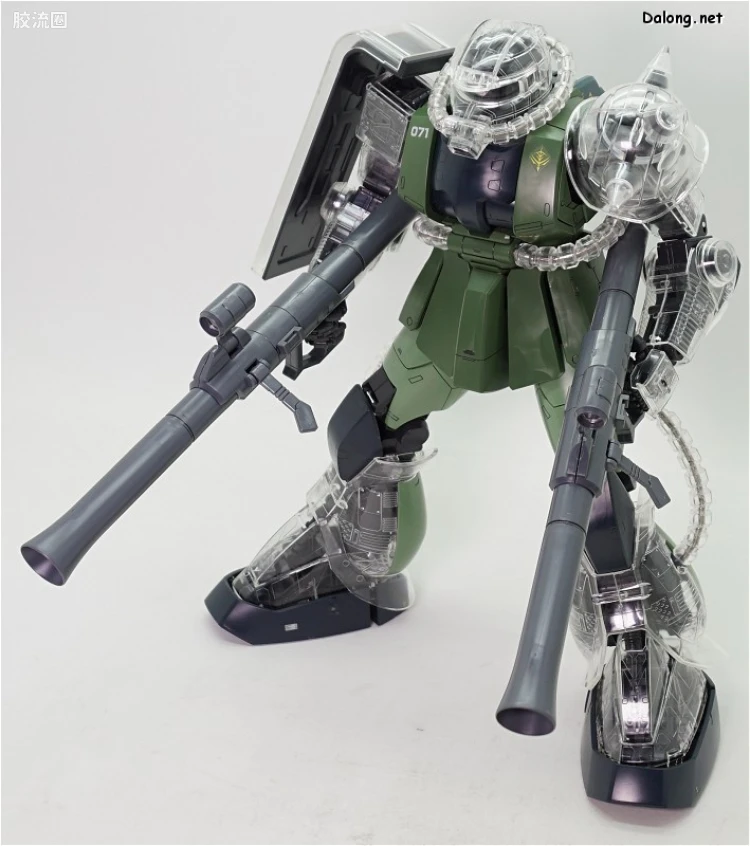 PG 定制部件 MS-06 扎古Ⅱ改造套装#1 透明身体&武器 - 图片