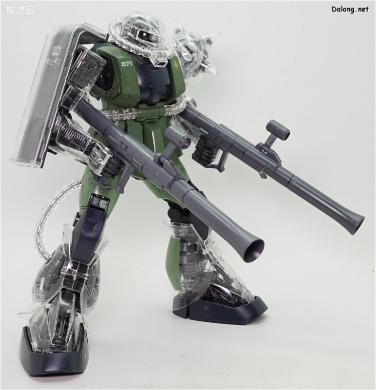 PG 定制部件 MS-06 扎古Ⅱ改造套装#1 透明身体&武器 - 图片