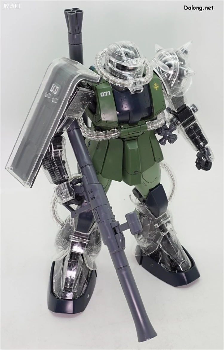 PG 定制部件 MS-06 扎古Ⅱ改造套装#1 透明身体&武器 - 图片