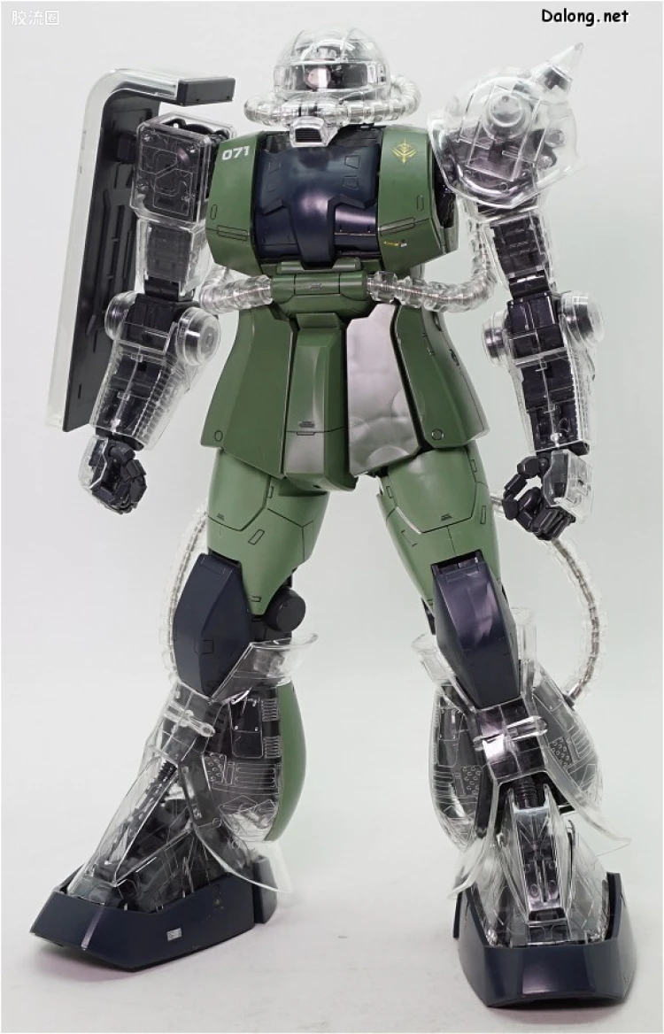 PG 定制部件 MS-06 扎古Ⅱ改造套装#1 透明身体&武器 - 图片