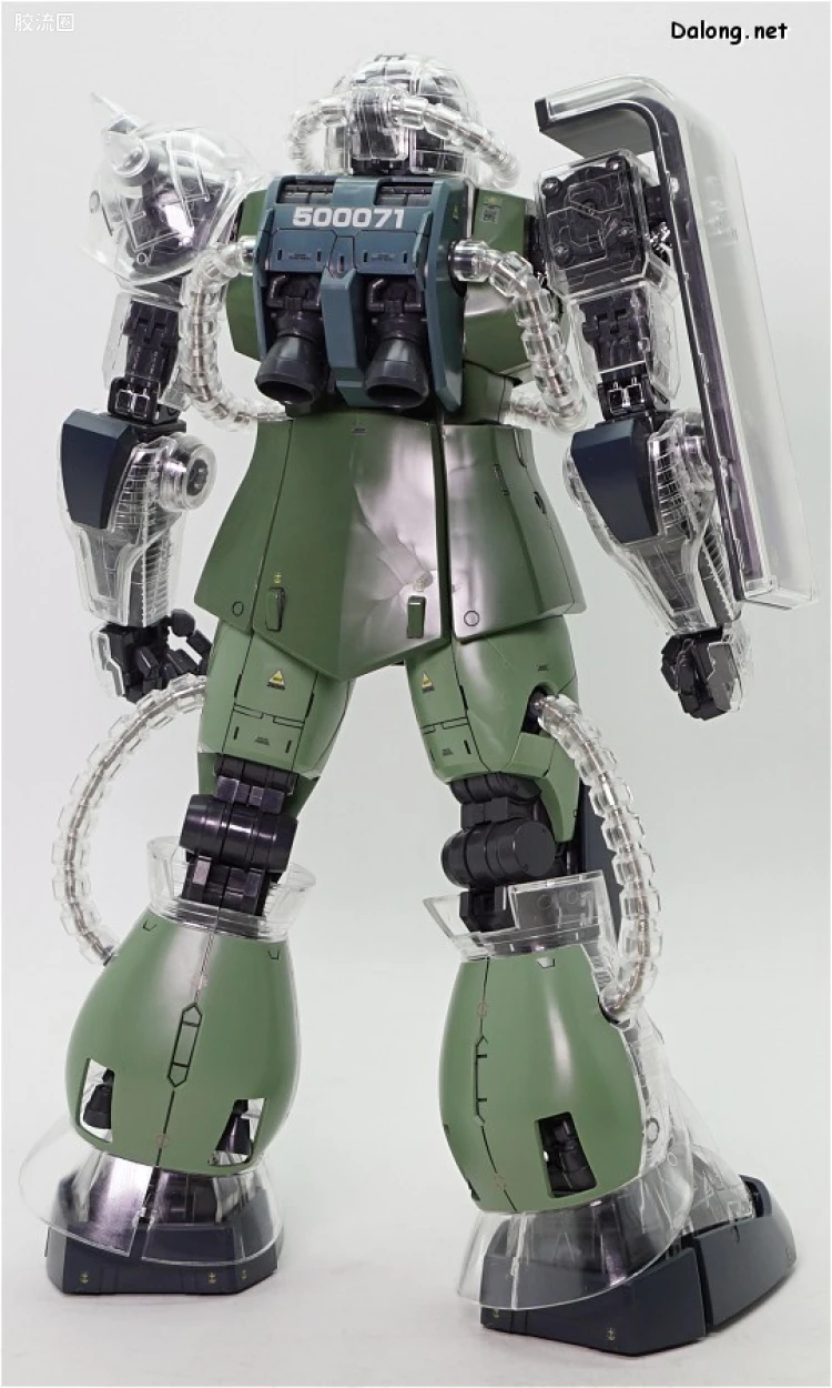 PG 定制部件 MS-06 扎古Ⅱ改造套装#1 透明身体&武器 - 图片