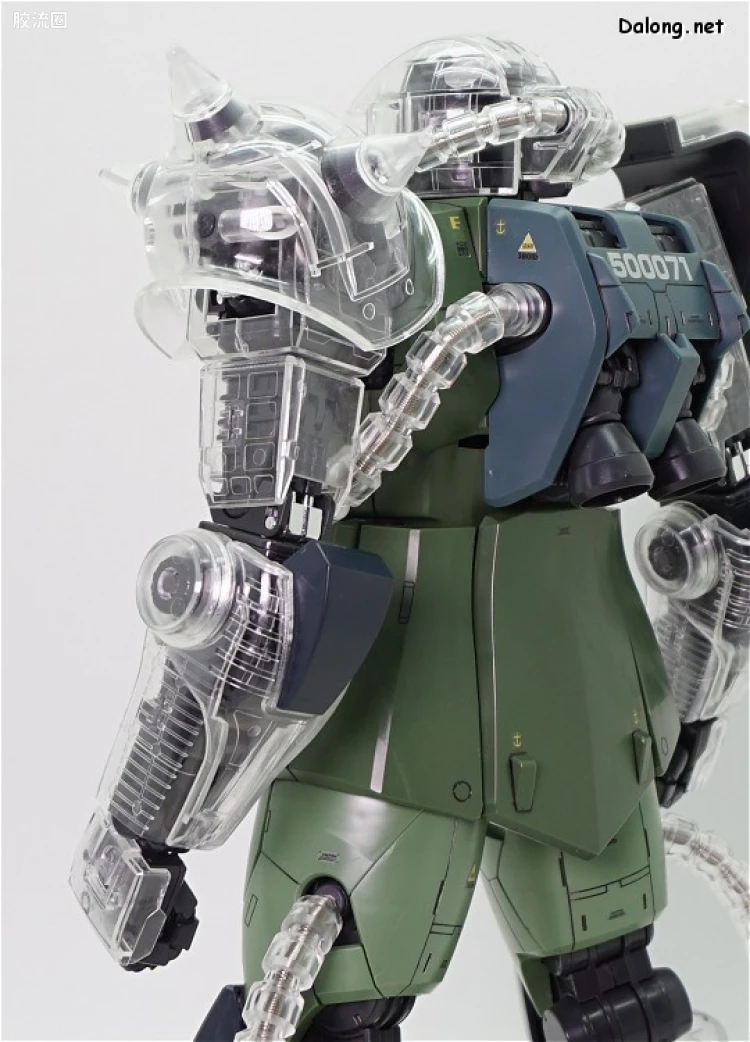 PG 定制部件 MS-06 扎古Ⅱ改造套装#1 透明身体&武器 - 图片