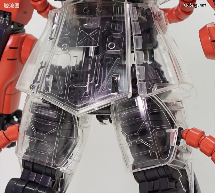 PG 定制部件 MS-06 扎古Ⅱ改造套装#2 透明身体&武器 - 图片