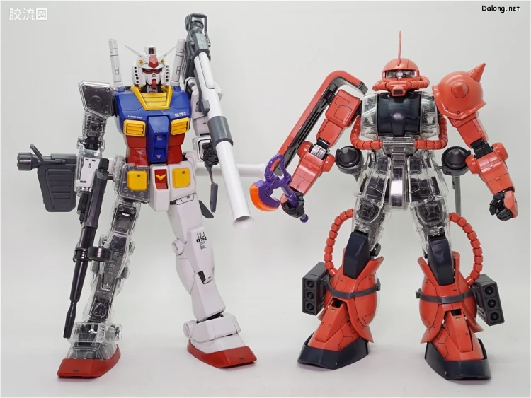 PG 定制部件 MS-06 扎古Ⅱ改造套装#2 透明身体&武器 - 图片