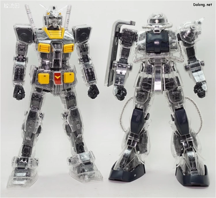 PG 定制部件 MS-06 扎古Ⅱ改造套装#2 透明身体&武器 - 图片