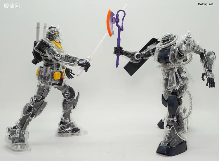 PG 定制部件 MS-06 扎古Ⅱ改造套装#2 透明身体&武器 - 图片