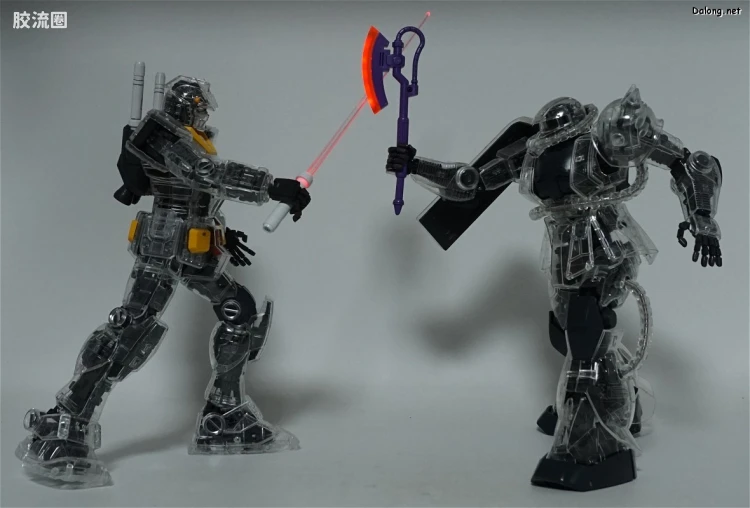 PG 定制部件 MS-06 扎古Ⅱ改造套装#2 透明身体&武器 - 图片