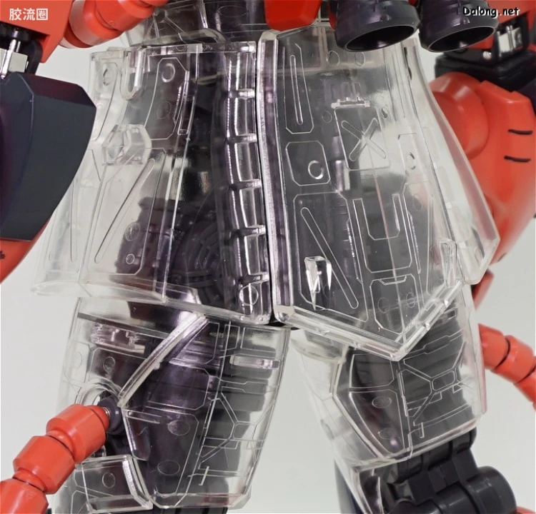 PG 定制部件 MS-06 扎古Ⅱ改造套装#2 透明身体&武器 - 图片