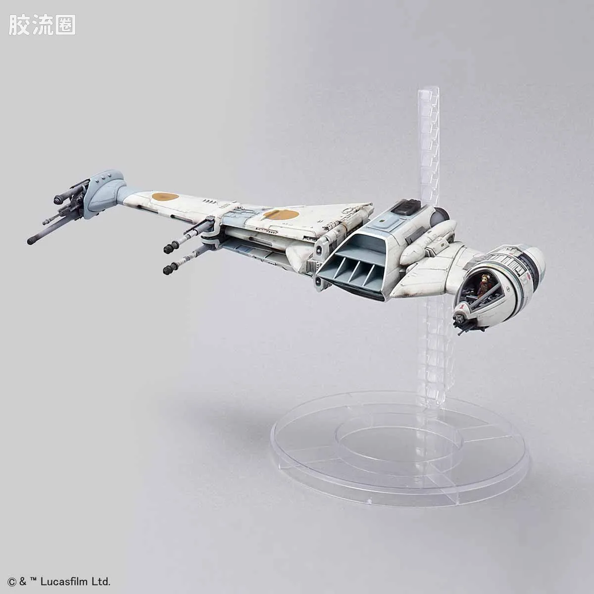 万代 星球大战系列拼装模型 载具系列 1/72 B翼战机 - 图片