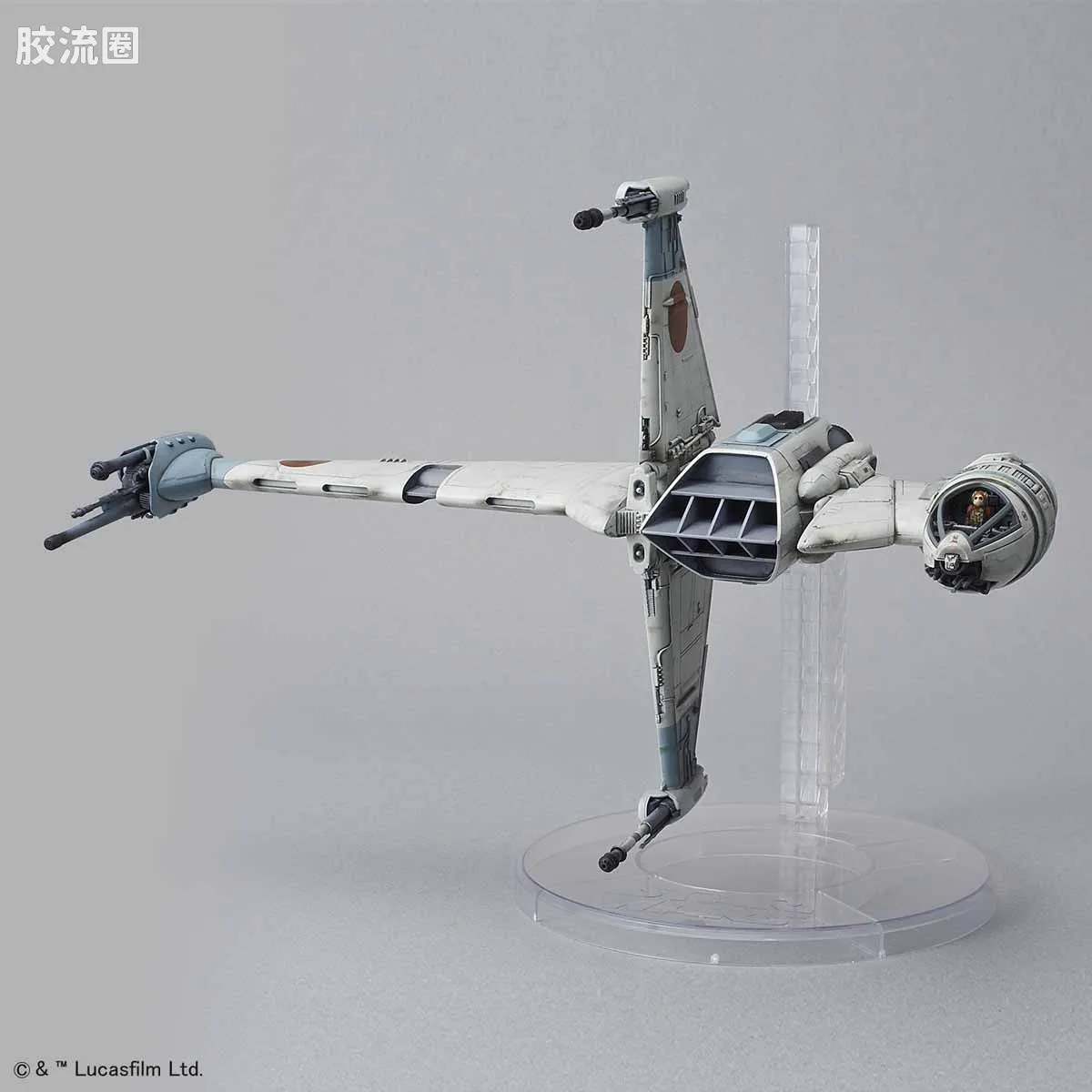万代 星球大战系列拼装模型 载具系列 1/72 B翼战机 - 图片
