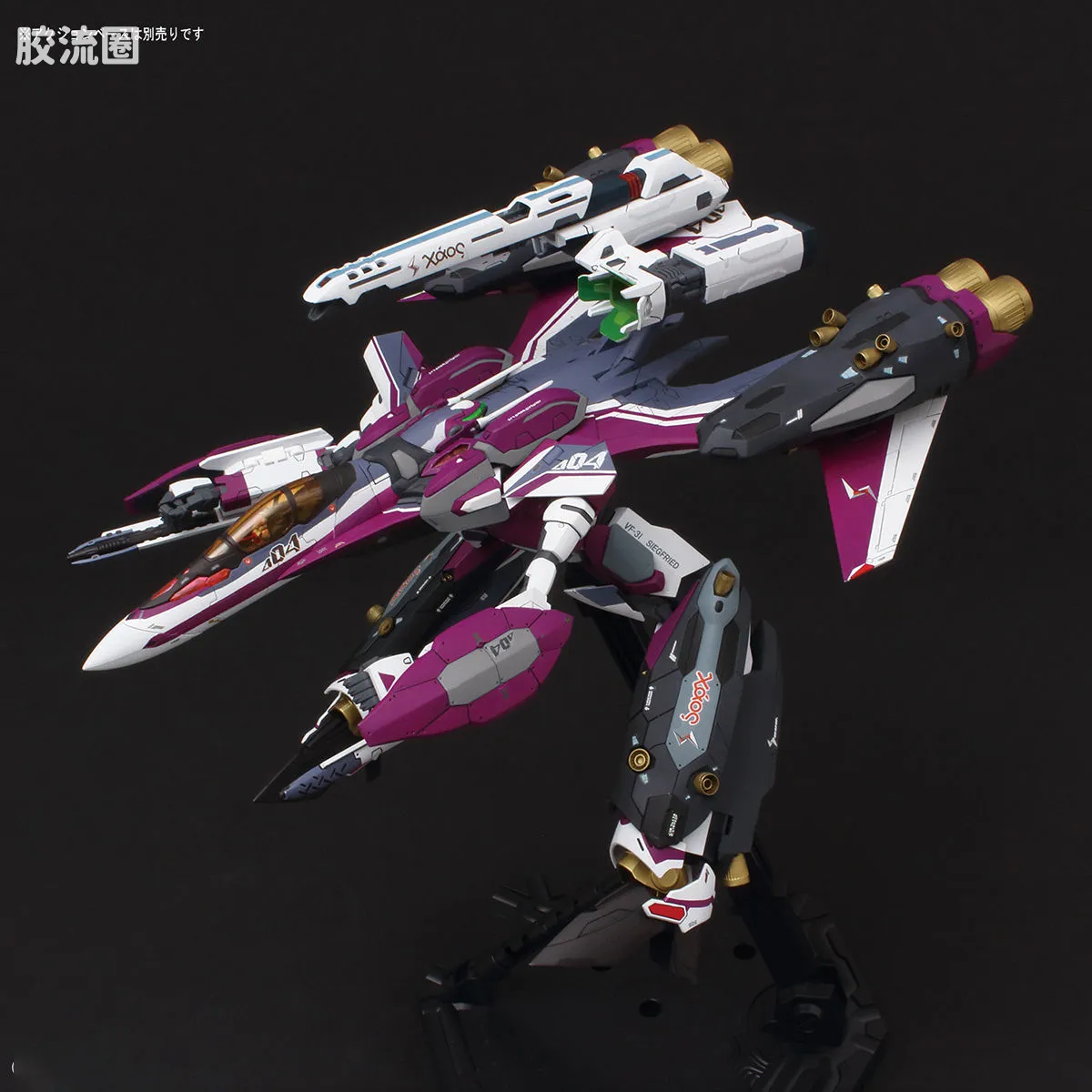 万代超时空要塞系列拼装模型 1比72 超级VF-31C 米拉洁机 - 图片