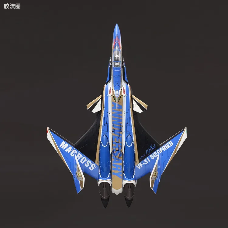 万代超时空要塞系列拼装模型 1比72 VF-31J 35周年涂装版 - 图片