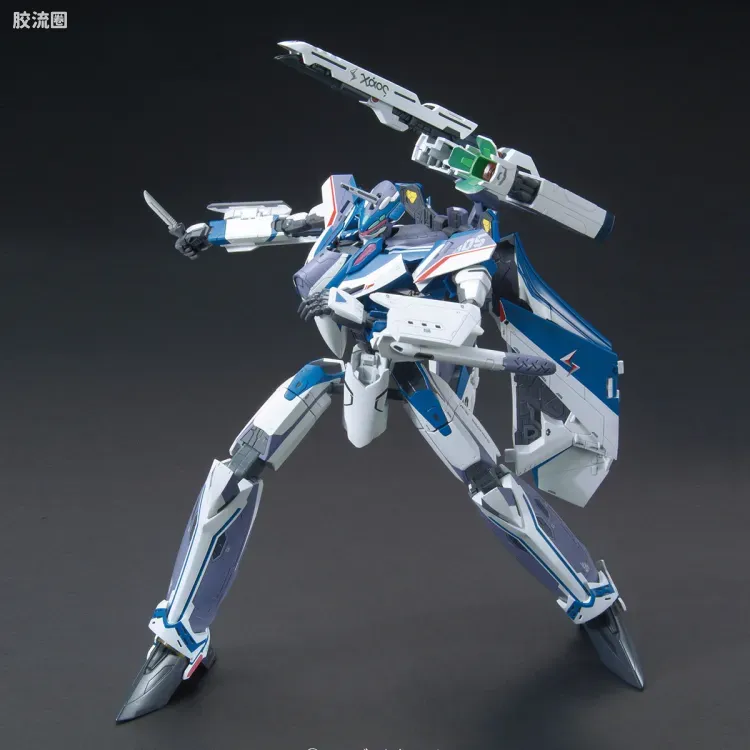 万代超时空要塞系列拼装模型 1比72 VF-31J 齐格弗里德(疾风机) - 图片