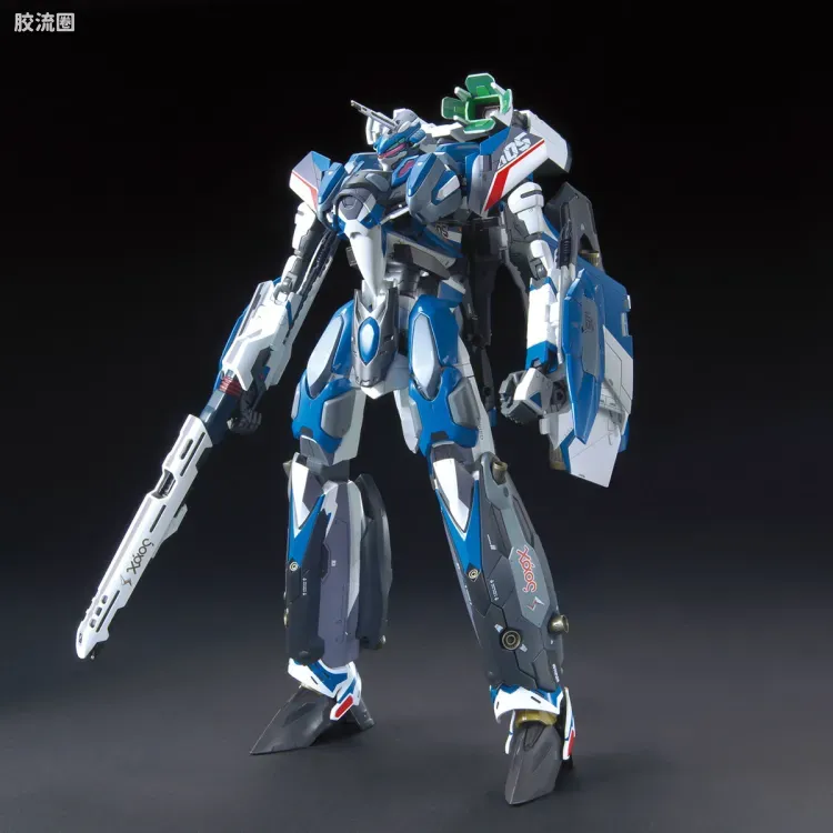 万代超时空要塞系列拼装模型 1比72 VF-31J 齐格弗里德(疾风机) 超级背包set - 图片