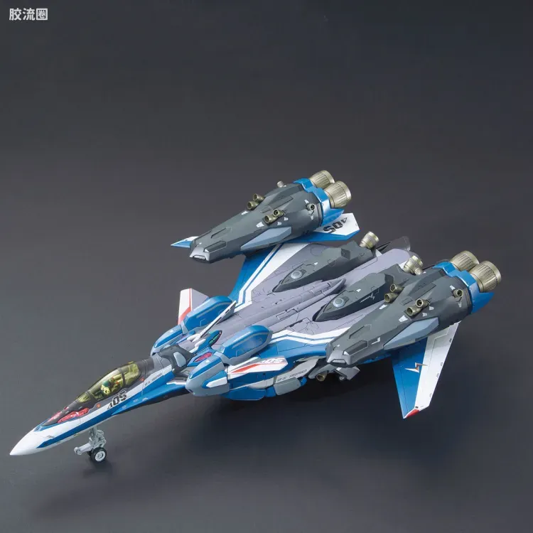 万代超时空要塞系列拼装模型 1比72 VF-31J 齐格弗里德(疾风机) 超级背包set - 图片