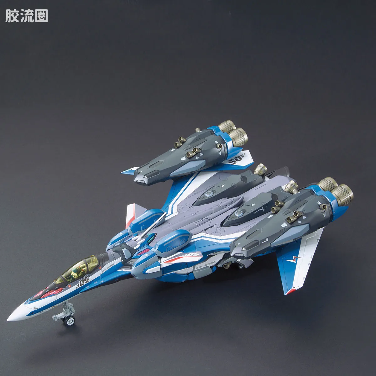 万代超时空要塞系列拼装模型 1比72 VF-31J 齐格弗里德(疾风机) 超级背包set - 图片