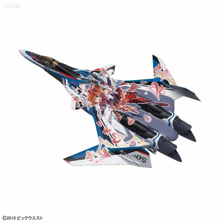 万代超时空要塞系列拼装模型 1比72 VF-31J改 齐格弗里德(疾风机) Deculture Ver.  - 图片
