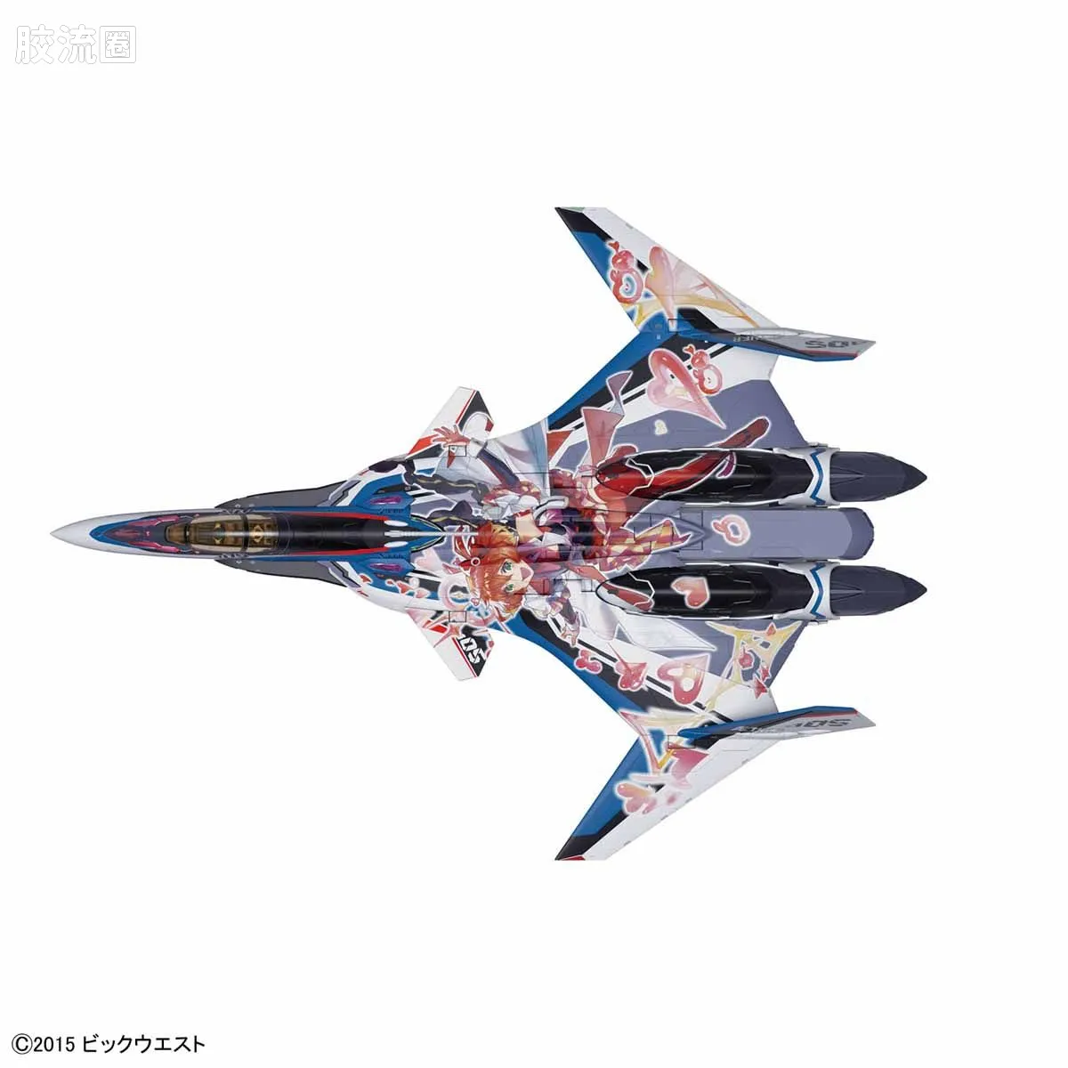 万代超时空要塞系列拼装模型 1比72 VF-31J改 齐格弗里德(疾风机) Deculture Ver.  - 图片
