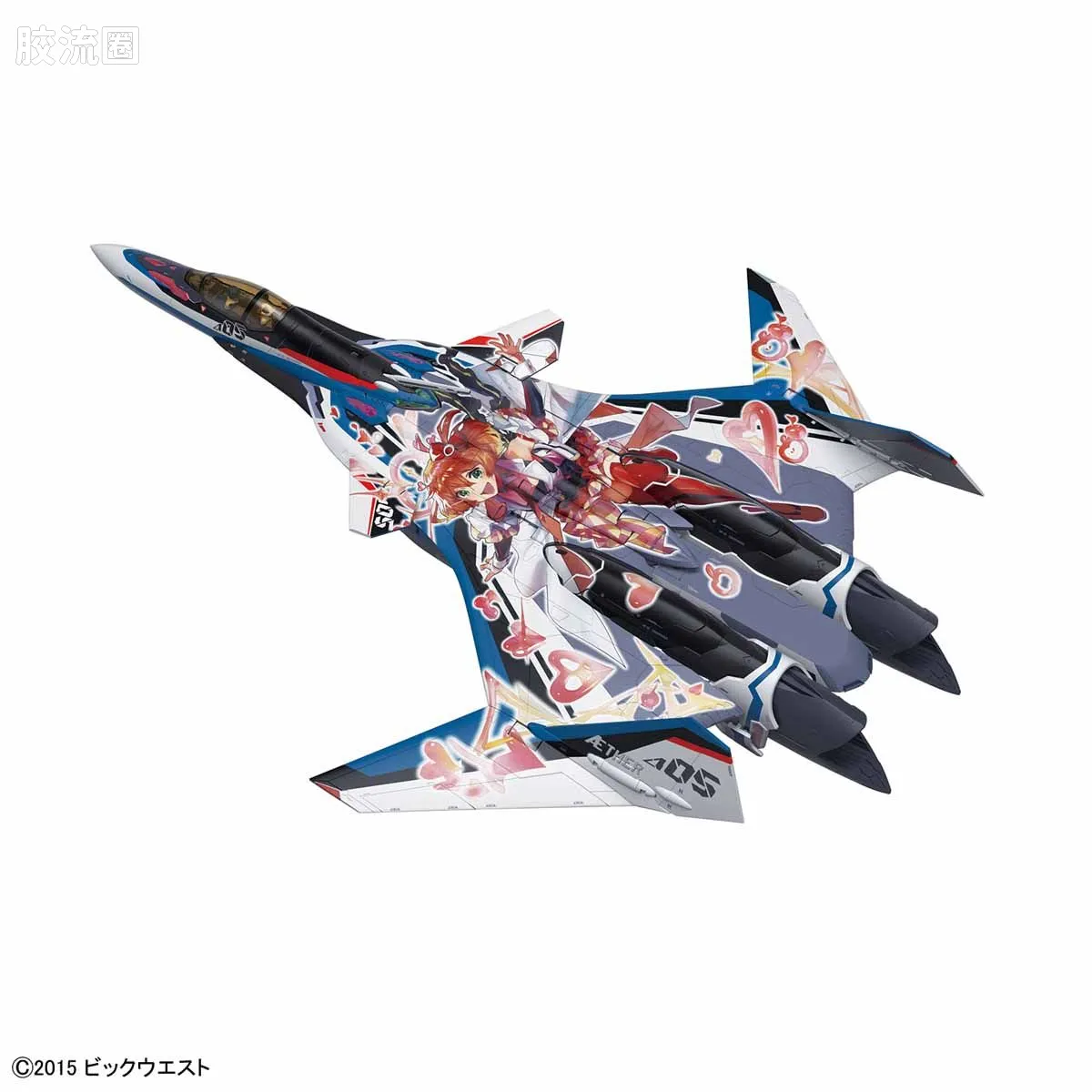 万代超时空要塞系列拼装模型 1比72 VF-31J改 齐格弗里德(疾风机) Deculture Ver.  - 图片