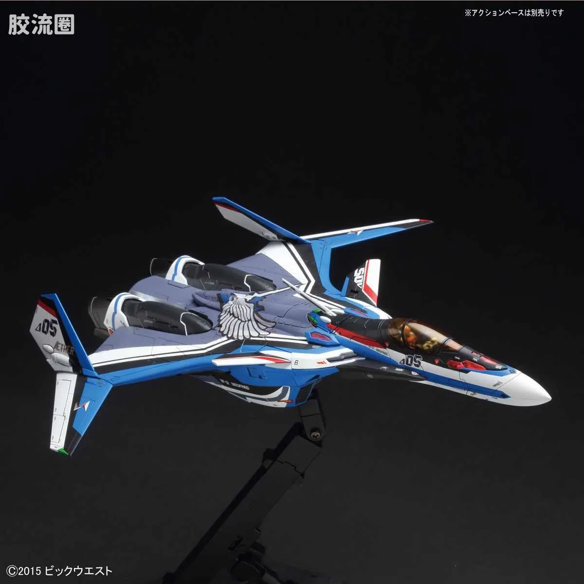 万代超时空要塞系列拼装模型 1比72 VF-31J改 齐格弗里德(疾风机) Deculture Ver.  - 图片