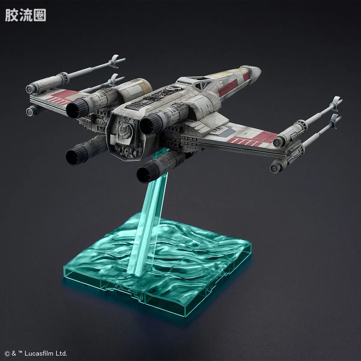 万代 星球大战系列拼装模型 载具系列 1/72 X翼星际战斗机 红色5号 - 图片