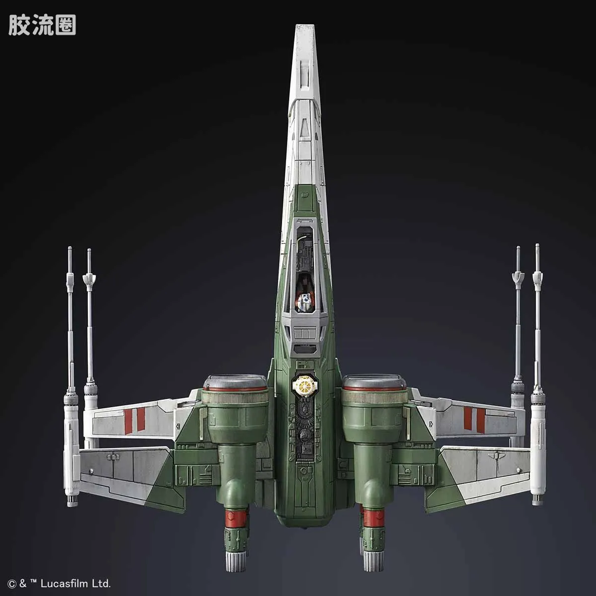 万代 星球大战系列拼装模型 载具系列 1/72 X翼战机 天行者崛起Ver. - 图片