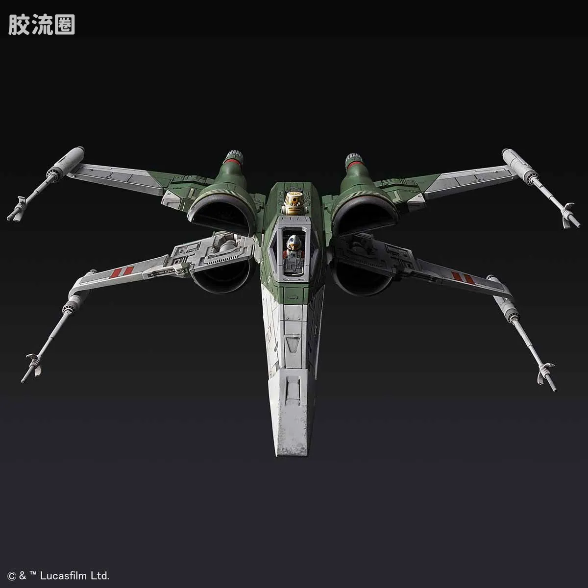 万代 星球大战系列拼装模型 载具系列 1/72 X翼战机 天行者崛起Ver. - 图片
