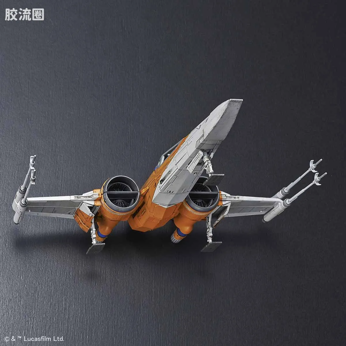 万代 星球大战系列拼装模型 载具系列 1/72 X翼战机 达默龙机 天行者崛起Ver. - 图片