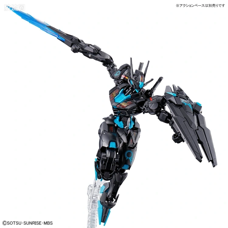 HG高达水星的魔女拼装模型 HG 其他限定版 风灵高达[再生塑料配色/霓虹蓝] - 图片