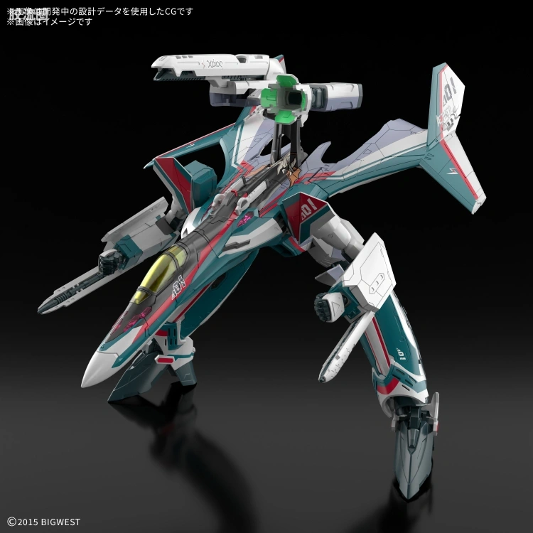 万代超时空要塞系列拼装模型 HG 1/100系列 VF-31S 齐格飞(阿拉德･梅塔斯机) - 图片
