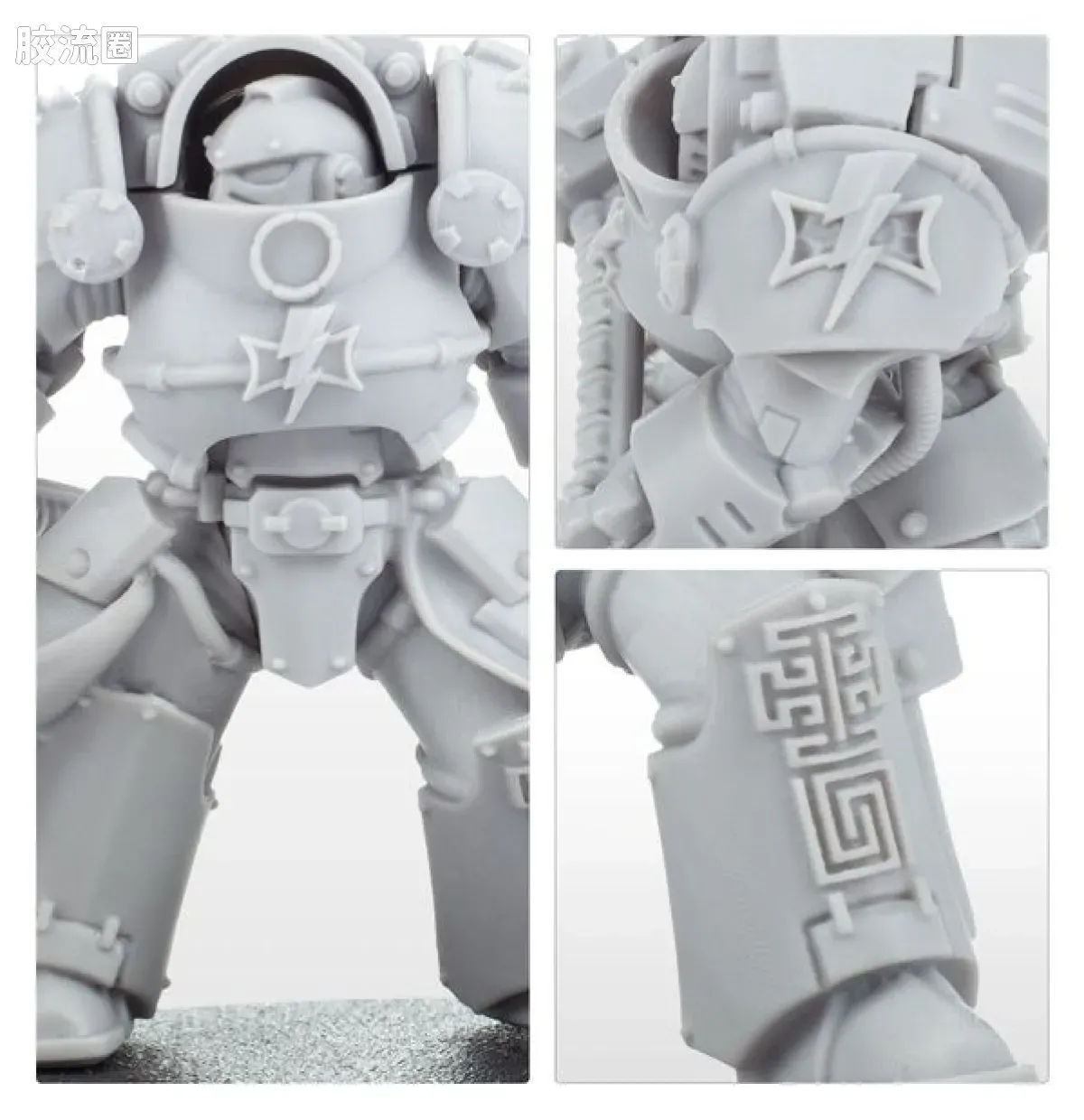 战锤：荷鲁斯之乱 Warhammer: The Horus Heresy White Scars 第五军团 白疤 初版  黑怯薛终结者小队 - 图片