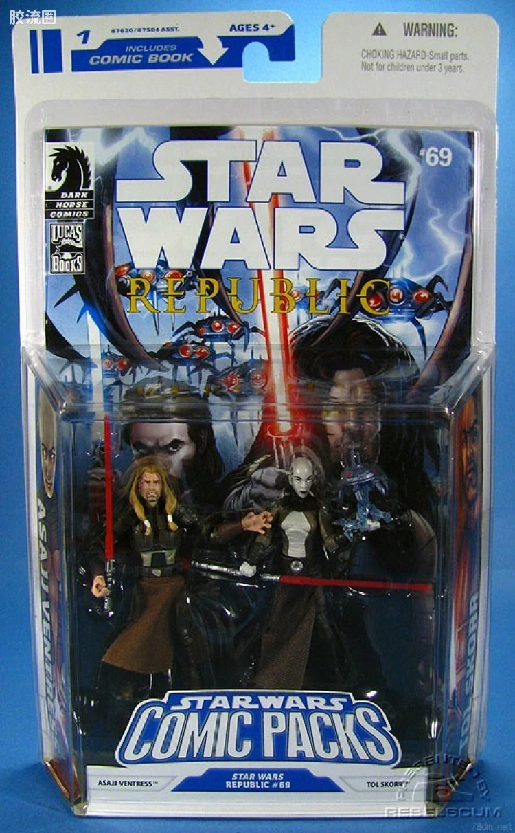 星球大战 THE LEGACY COLLECTION 漫画包系列 1) Asajj Ventress & Tol Skorr (Republic)