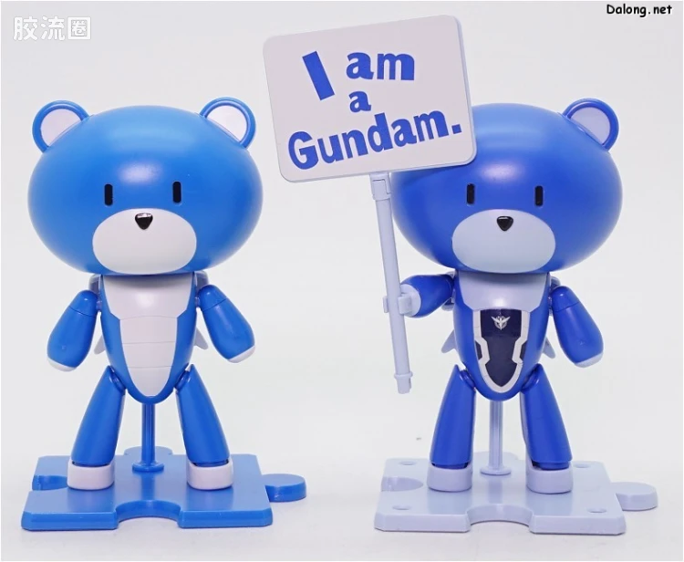 钢普拉Build 综合 HG PETIT'GGUY  刹那·F·清英 蓝色&标语牌 - 图片