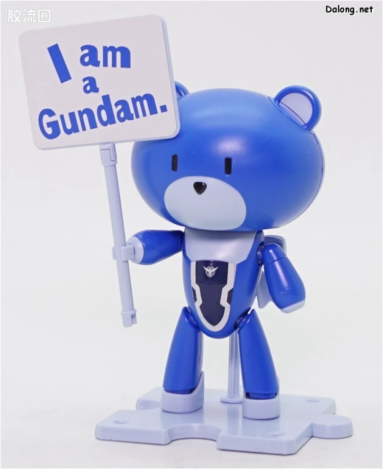 钢普拉Build 综合 HG PETIT'GGUY  刹那·F·清英 蓝色&标语牌 - 图片
