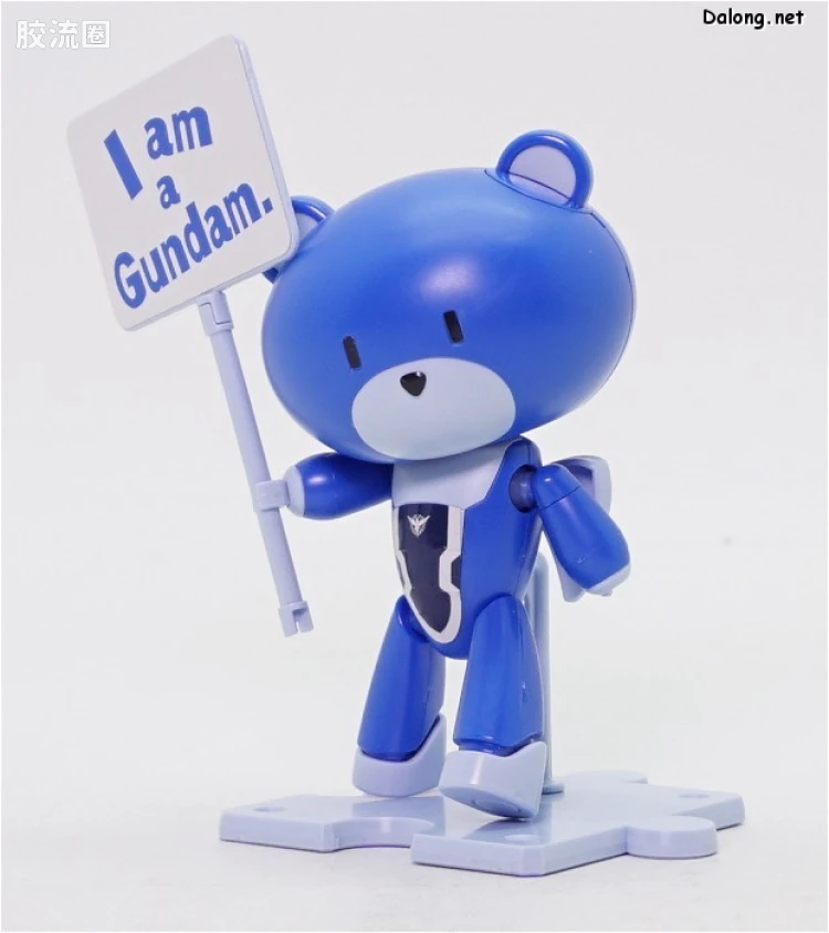 钢普拉Build 综合 HG PETIT'GGUY  刹那·F·清英 蓝色&标语牌 - 图片