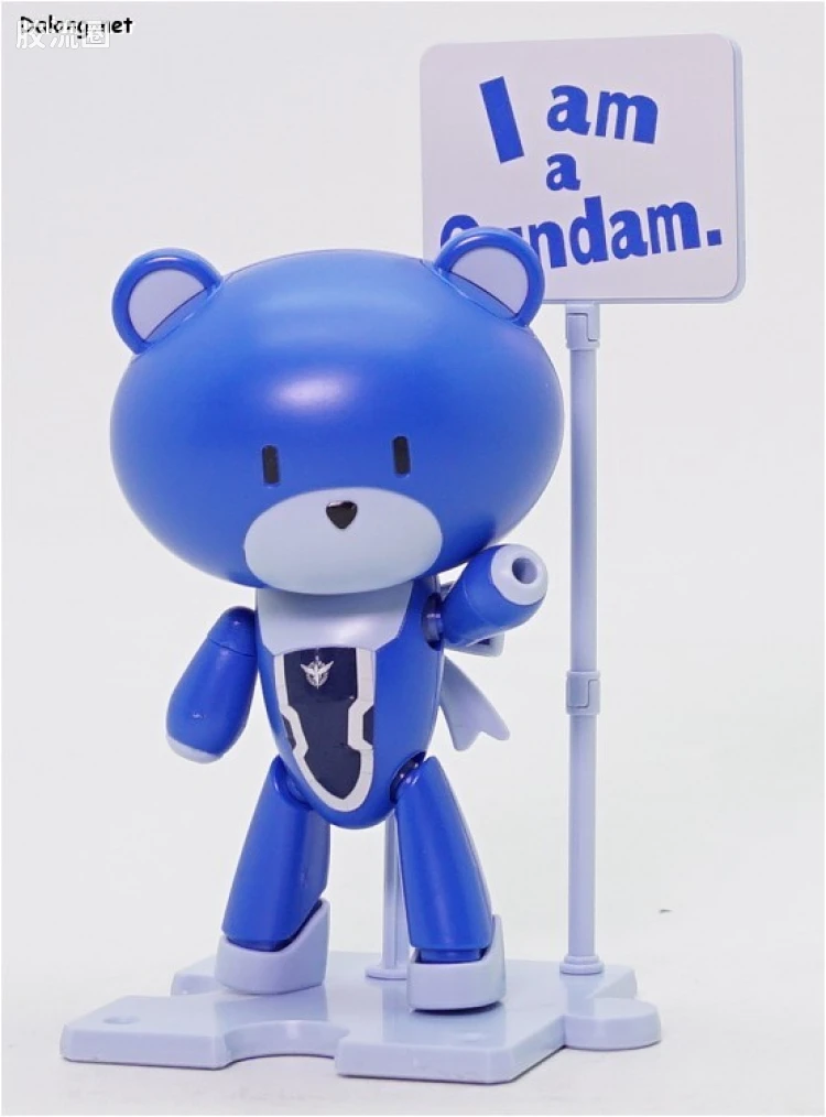 钢普拉Build 综合 HG PETIT'GGUY  刹那·F·清英 蓝色&标语牌 - 图片