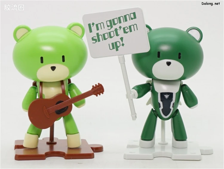 钢普拉Build 综合 HG PETIT'GGUY  小熊霸 洛克昂·史特拉托斯 绿色&标语牌 - 图片