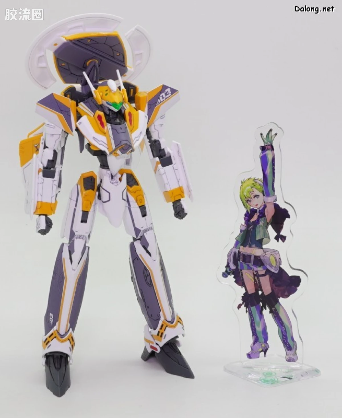 万代超时空要塞系列拼装模型 HG 1/100系列 HG 1/100 VF-31E SIEGFRIED (CHUCK MUSTANG USE) 豪华套装 - 图片