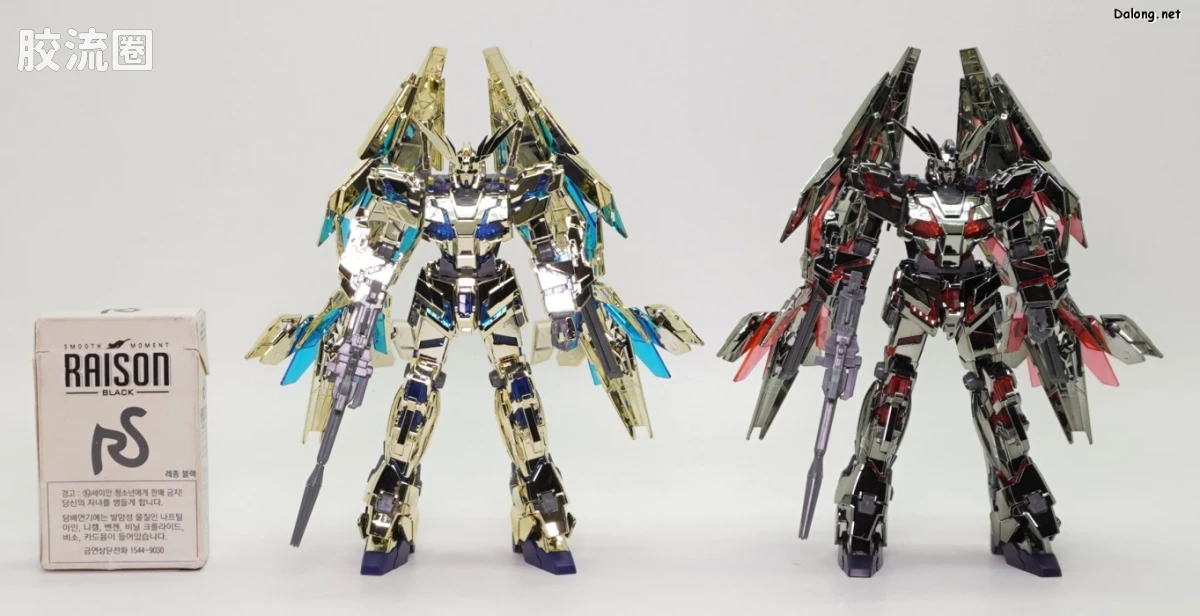 HGUC 其他限定版 独角兽高达3号机 菲尼克斯 (毁灭模式) 金银电镀套装 基地限定版 - 图片