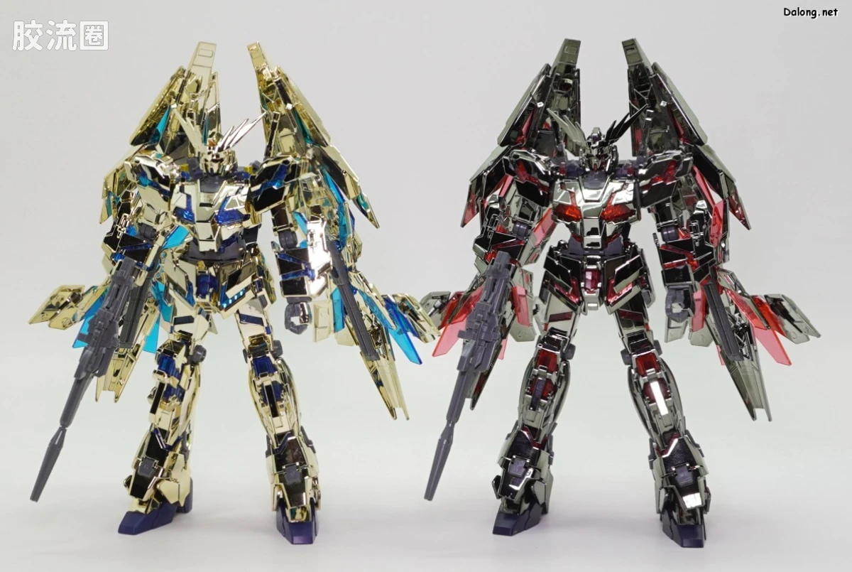HGUC 其他限定版 独角兽高达3号机 菲尼克斯 (毁灭模式) 金银电镀套装 基地限定版 - 图片