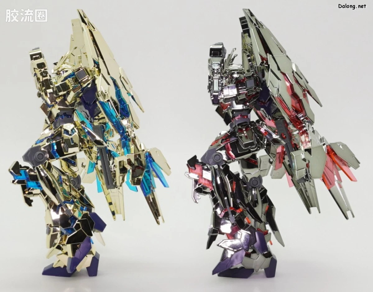 HGUC 其他限定版 独角兽高达3号机 菲尼克斯 (毁灭模式) 金银电镀套装 基地限定版 - 图片
