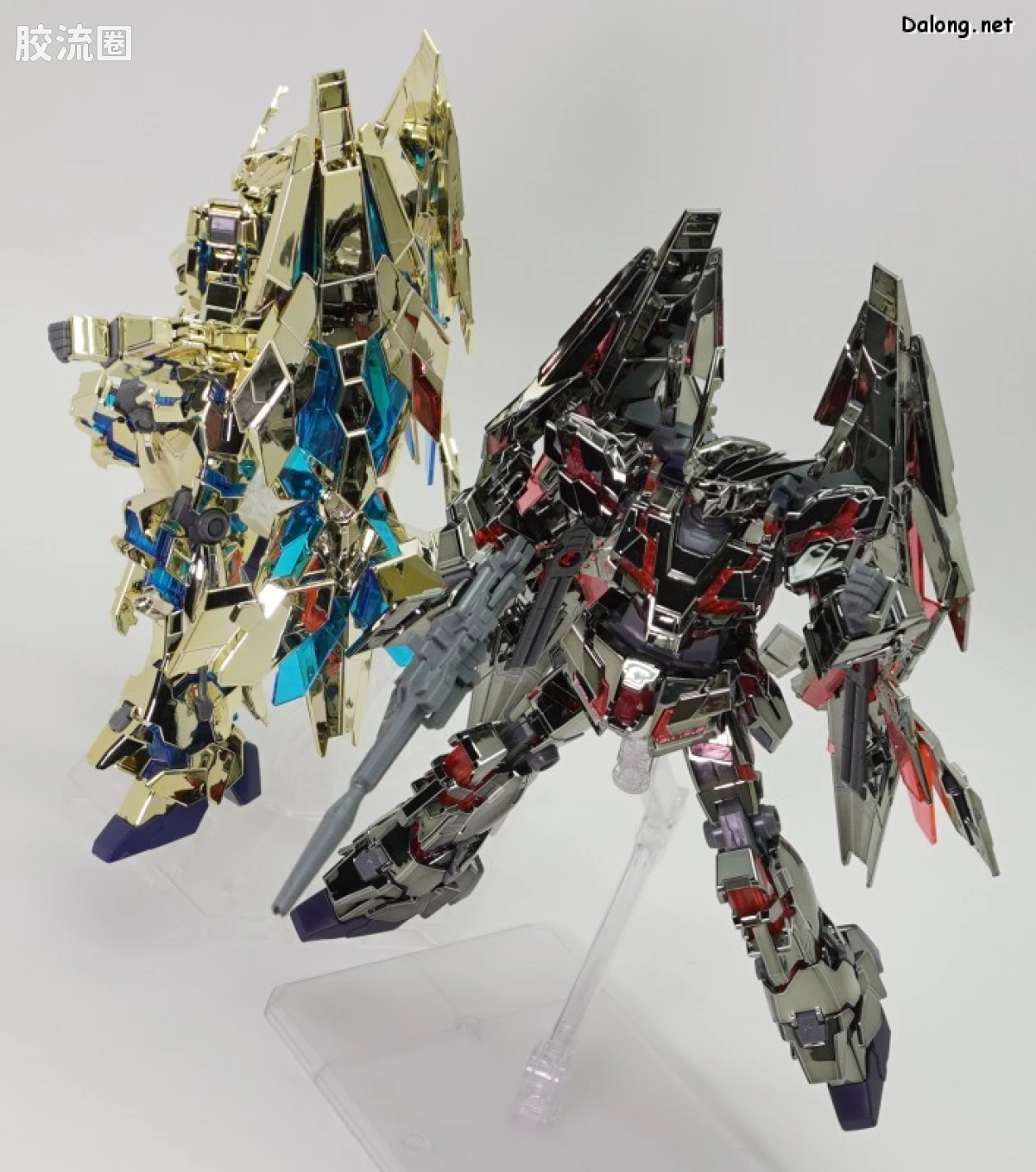 HGUC 其他限定版 独角兽高达3号机 菲尼克斯 (毁灭模式) 金银电镀套装 基地限定版 - 图片
