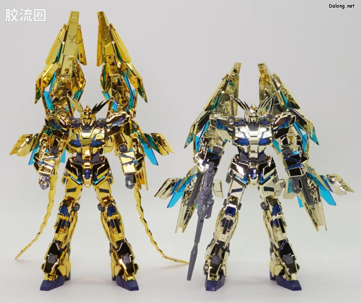 HGUC 其他限定版 独角兽高达3号机 菲尼克斯 (毁灭模式) 金银电镀套装 基地限定版 - 图片