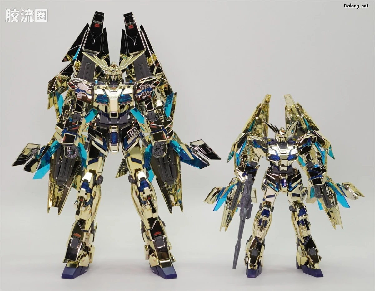 HGUC 其他限定版 独角兽高达3号机 菲尼克斯 (毁灭模式) 金银电镀套装 基地限定版 - 图片