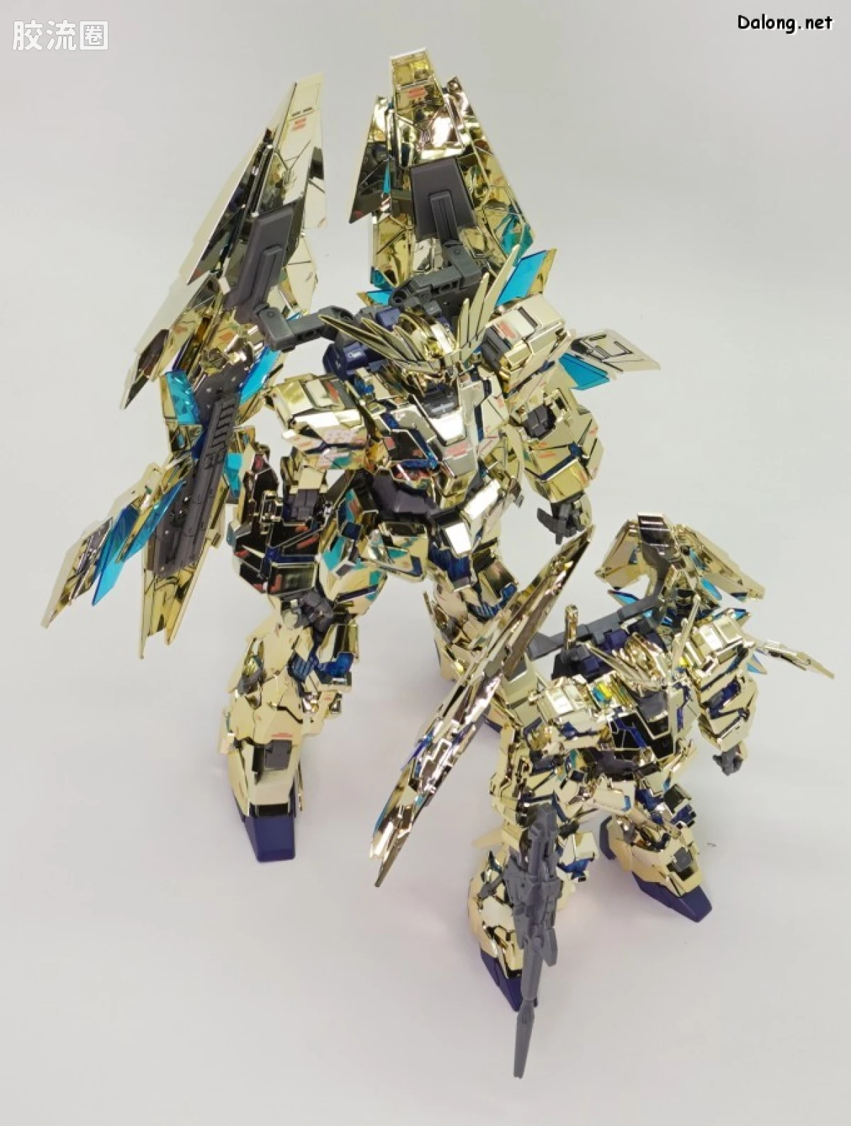 HGUC 其他限定版 独角兽高达3号机 菲尼克斯 (毁灭模式) 金银电镀套装 基地限定版 - 图片