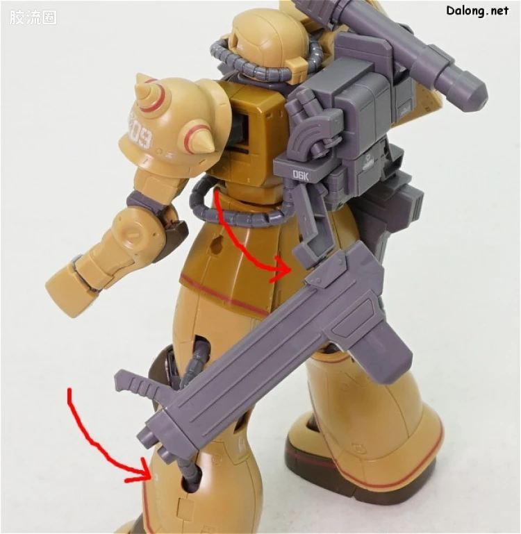 HG 高达The Origin 普通版 MS-06CK 扎古半加农型 - 图片
