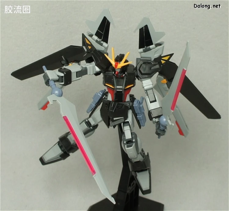 机动战士高达SEED HG SEED&SEED DESTINY 41 GAT-X105E+AQM/E-X09S 漆黑强袭高达 - 图片