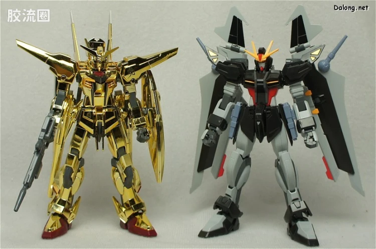 机动战士高达SEED HG SEED&SEED DESTINY 41 GAT-X105E+AQM/E-X09S 漆黑强袭高达 - 图片
